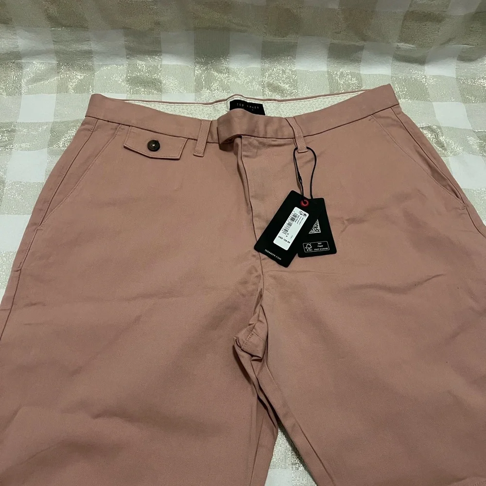 Ted Baker Light Pink Flat Front Shorts - Picture 8 of 8